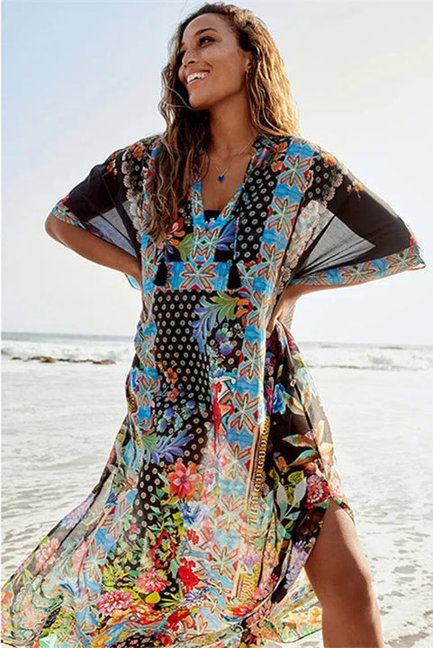 Kaftan Boho Marroquí - Vestido de Playa