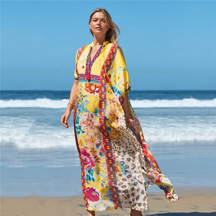 Kaftan Boho Marroquí - Vestido de Playa