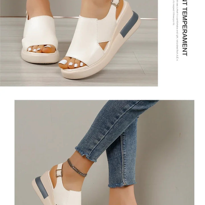 Sandalias de cuña de verano para mujer