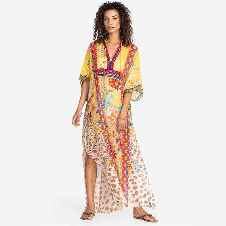 Kaftan Boho Marroquí - Vestido de Playa